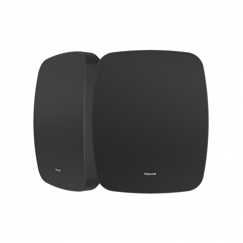 Klipsch RSM-525 i svart med Wiim Amp, utendørspakke