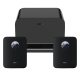 2-pakning WiiM Sound med WiM Sub Pro, svart 2-pakning WiiM Sound med WiM Sub Pro, svart