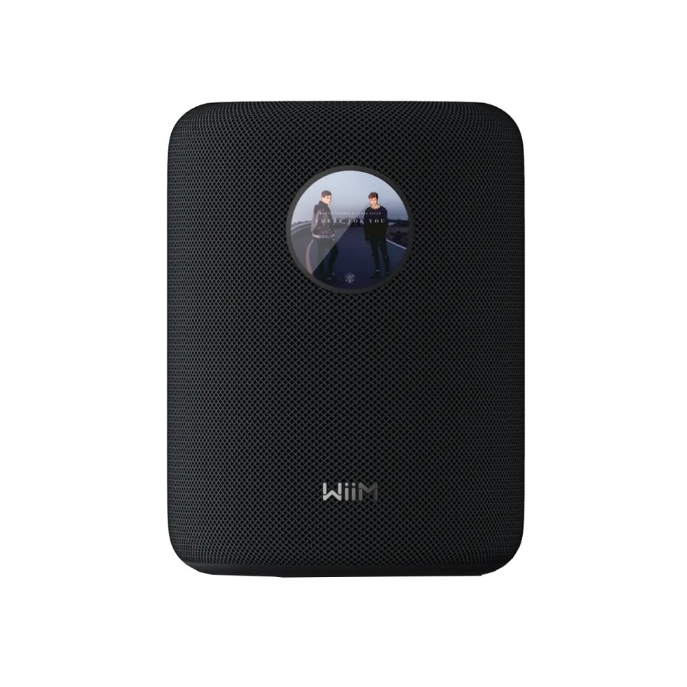 2-pakning WiiM Sound smart høyttalere med skjerm, svart