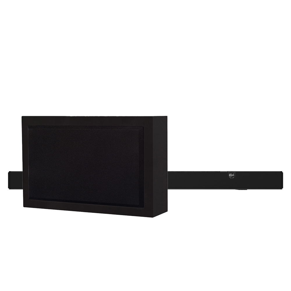 Klipsch Flexus Core 200 & DLS Flatsub 8.2, lydplankepakke med subwoofer