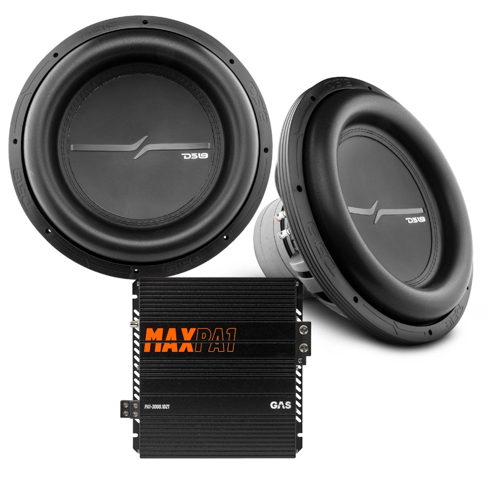 DS18 ZXI15.4D & GAS MAX PA1-3000.1DZ1, baspakke